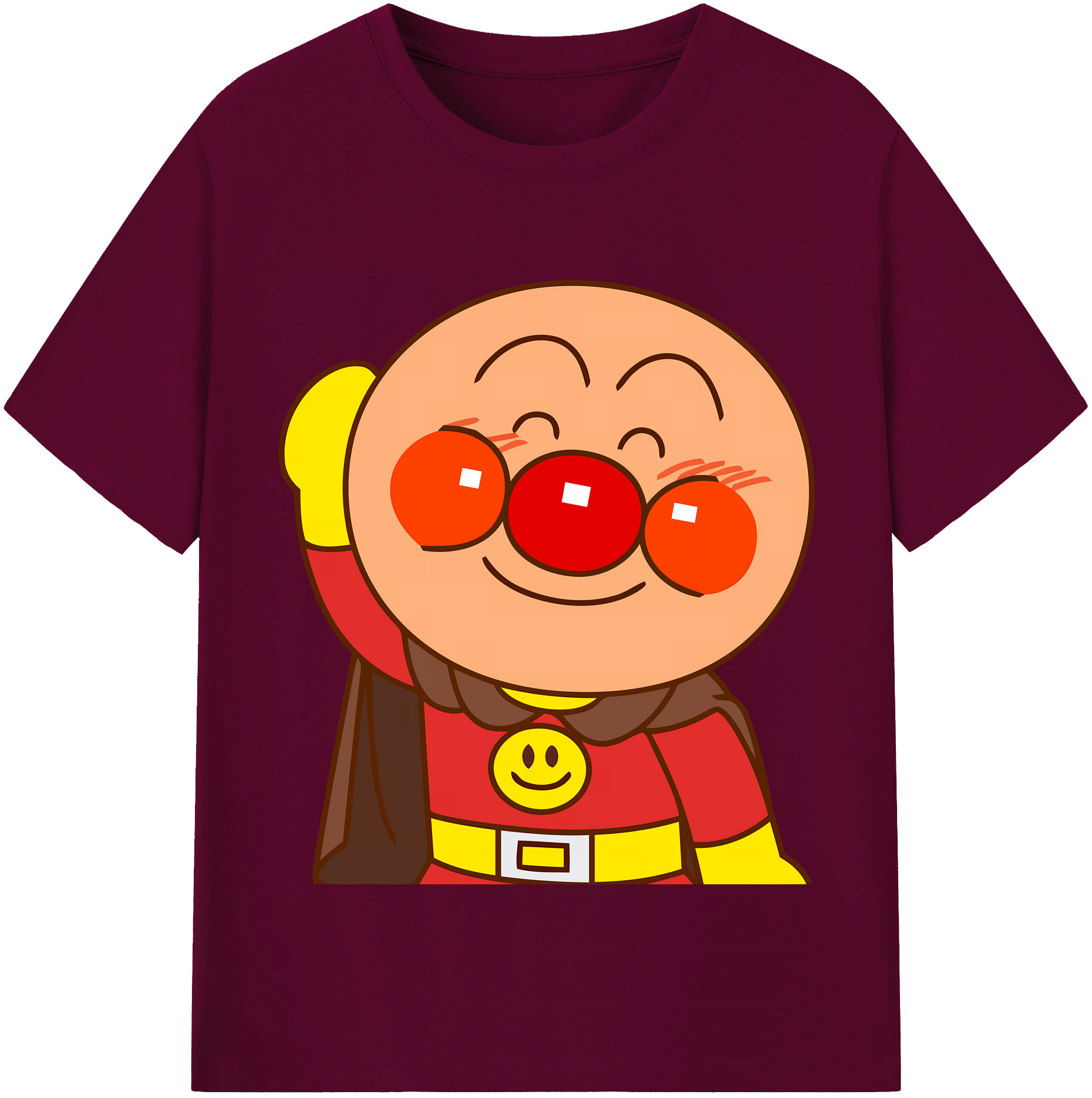 （画像用） アンパンマン Anpanman レディースカジュアルプリントTシャツ（綿100％）